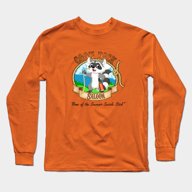 Coon Dick Saloon Long Sleeve T-Shirt by LiveFullTime